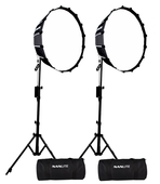 Nanlite Forza 60 BI-Color Dual Kit LED Studio Light Set mit Tasche und Softbox