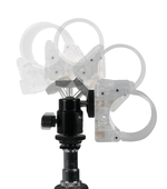 Nanlite Pavotube 6C II Transparent Clip and Mini Ball Head with Hot Shoe Adapter