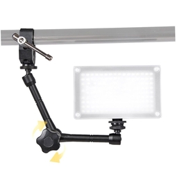 11'' Adjustable Magic Arm + Super Clamp for DSLR LCD Monitor, LED Light, Camera Accessories