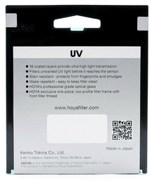 HOYA Fusion One UV Filter 62mm