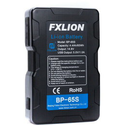 Fxlion 14.8V/4.4AH/65WH V-lock Lithium-Ion V-Mount Battery FX-BP65S 