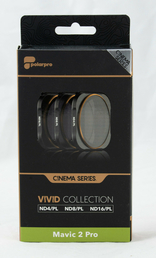 PolarPro Cinema Filter 3er Pack für DJI Mavic 2 Pro ND4 ND8 ND16 / Polfilter CPL VIVID