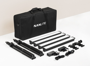 Nanlite LE60 kit LED striplights 4 Lampen Set